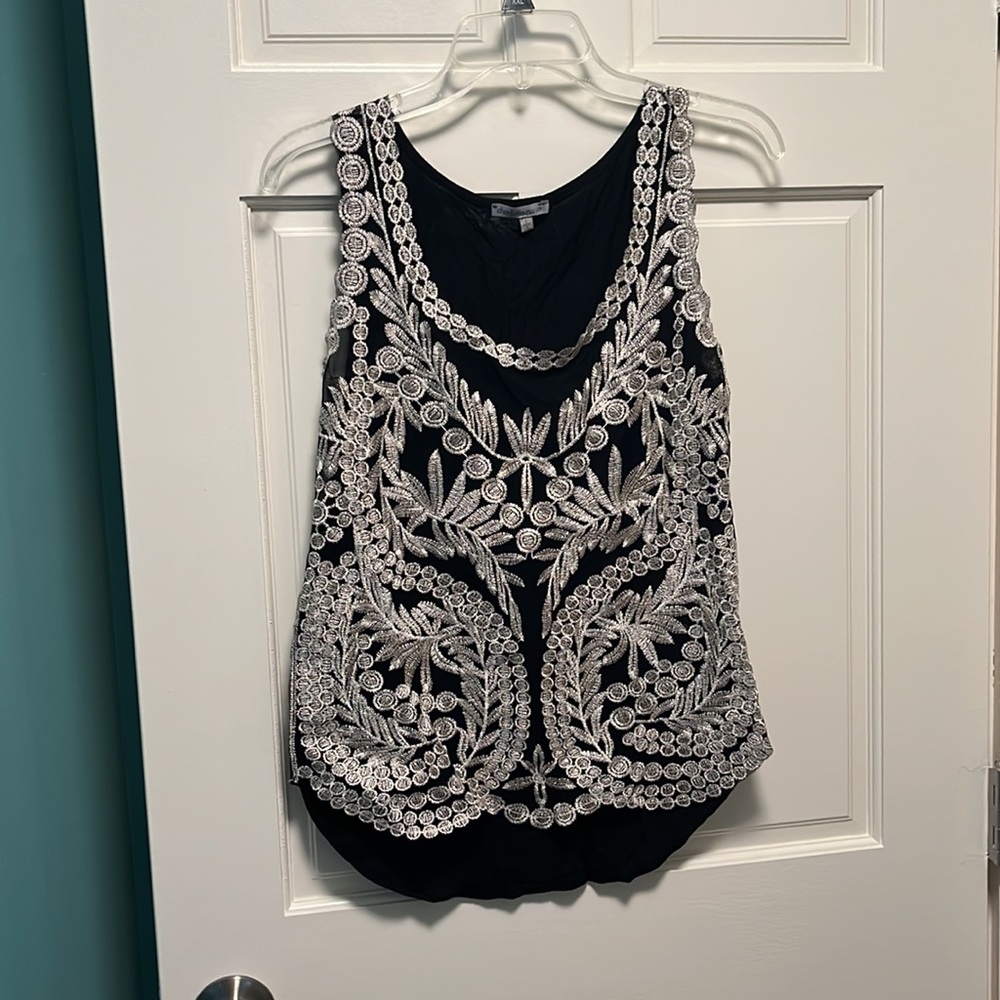 Black and Gold Gatsby Design Top
